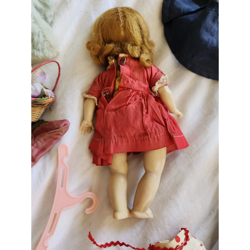 2 1950's Vintage Madame Alexander Dolls Lot, Ginny Wardrobe, Clothes,‎ Accessory